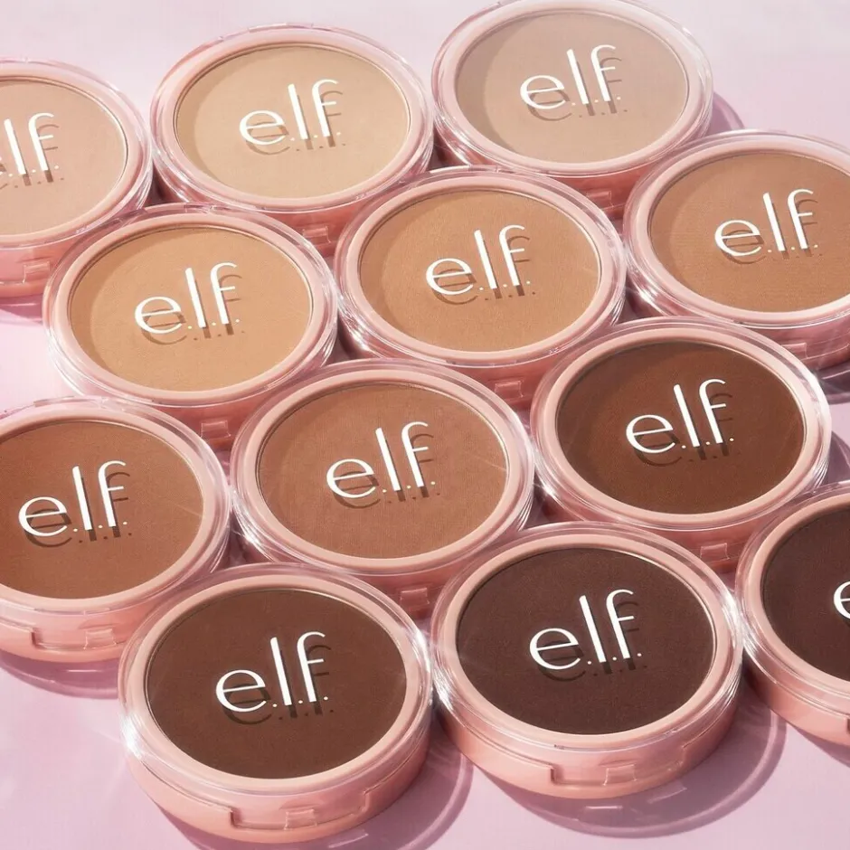 Hot ELF e.l.f. Halo Glow Powder Filter Tan Warm Pressed Powder
