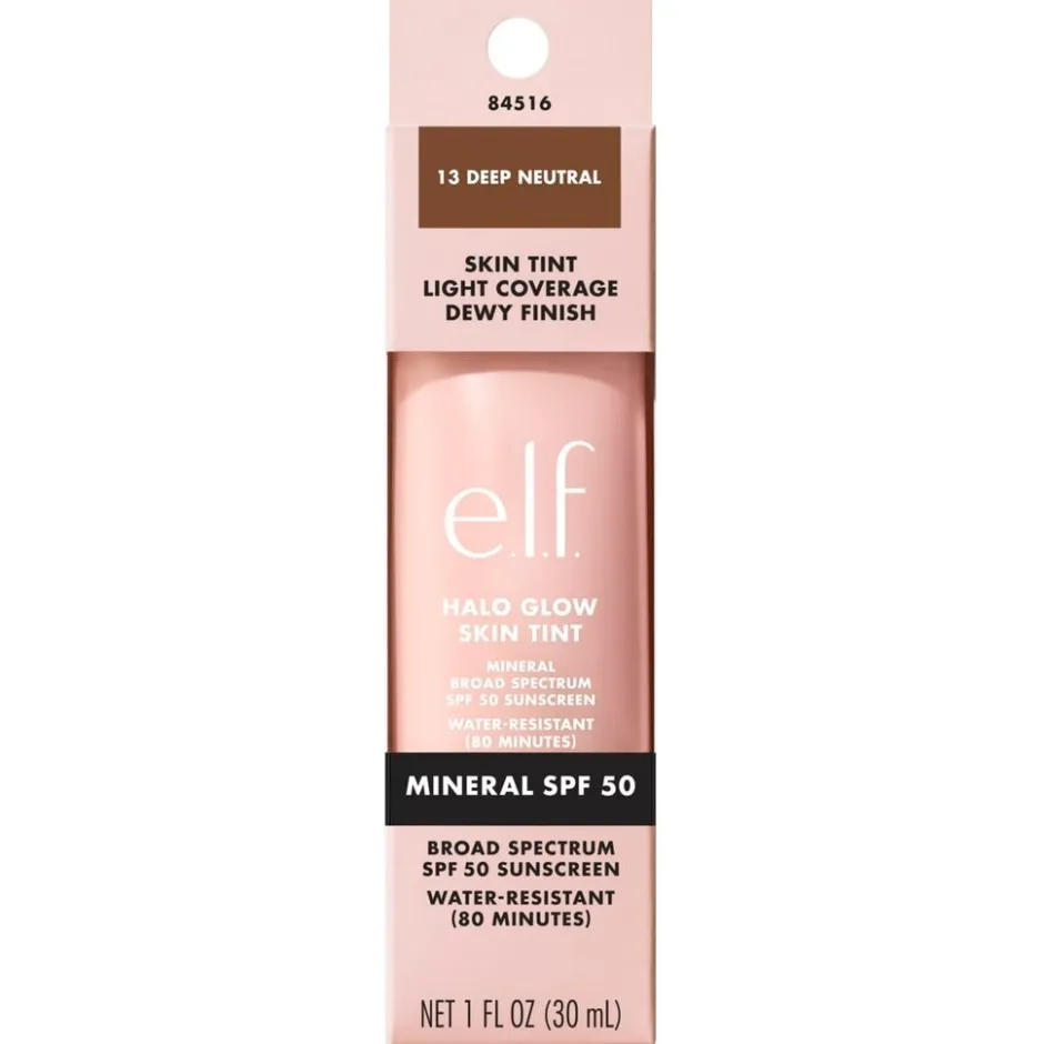 Sale ELF e.l.f. Halo Glow SPF50 13 Deep Neutral Skin Tint