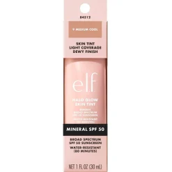 Sale ELF e.l.f. Halo Glow SPF50 9 Medium Cool Skin Tint