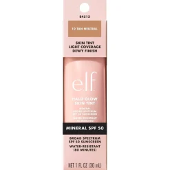 Clearance ELF e.l.f. Halo Glow SPF50 10 Tan Neutral Skin Tint