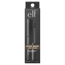 Hot ELF e.l.f. Wow Brow Deep Brown Volumizing Fiber Gel