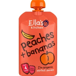 Online Ella's Kitchen 4+M Perziken En Bananen Pureehapje