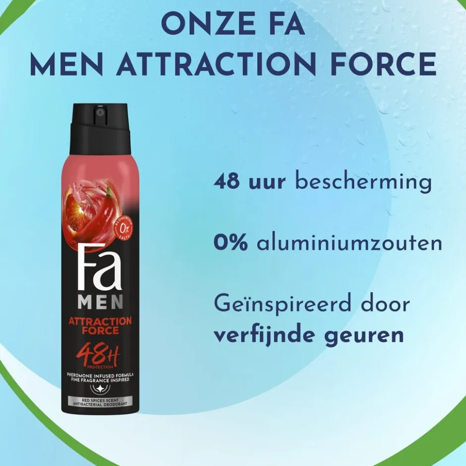 Discount Fa Men Attraction Force Deodorant & Bodyspray