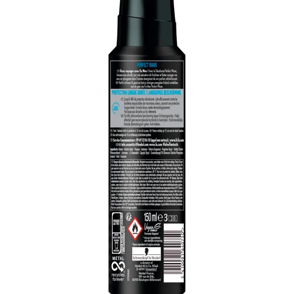 Discount Fa Men Perfect Wave Deodorant & Bodyspray