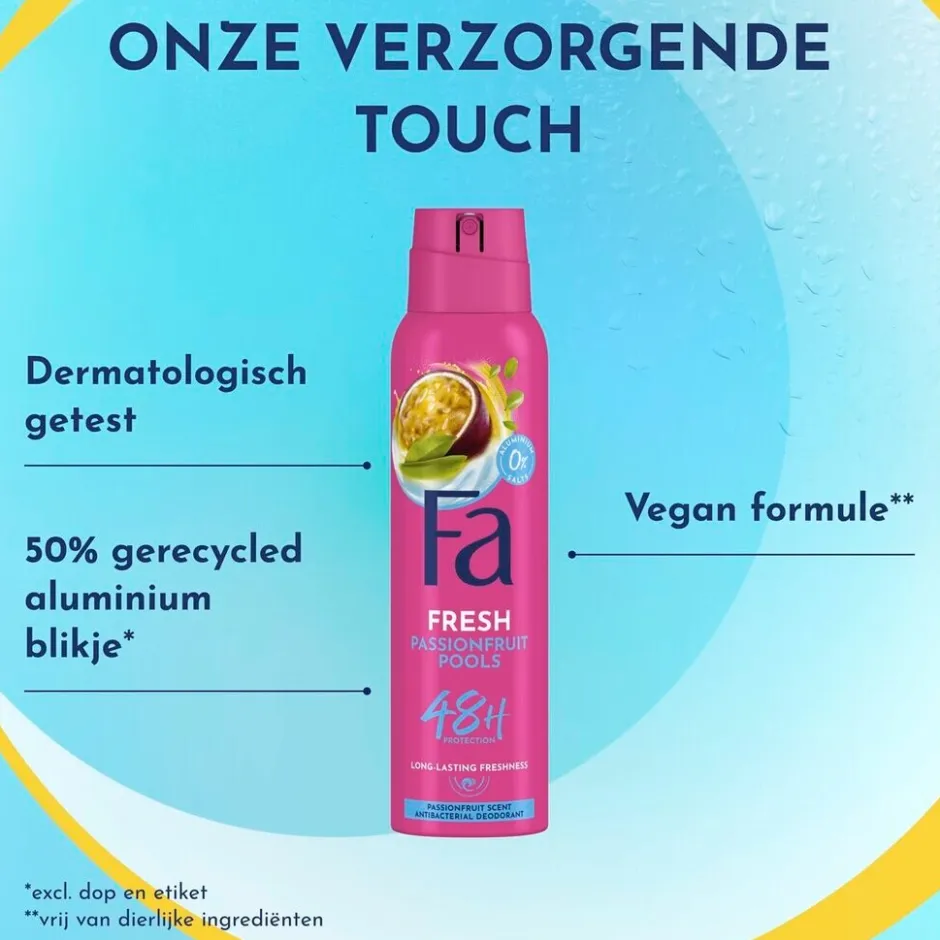 New Fa Passion Fruit Pools Deodorant Spray
