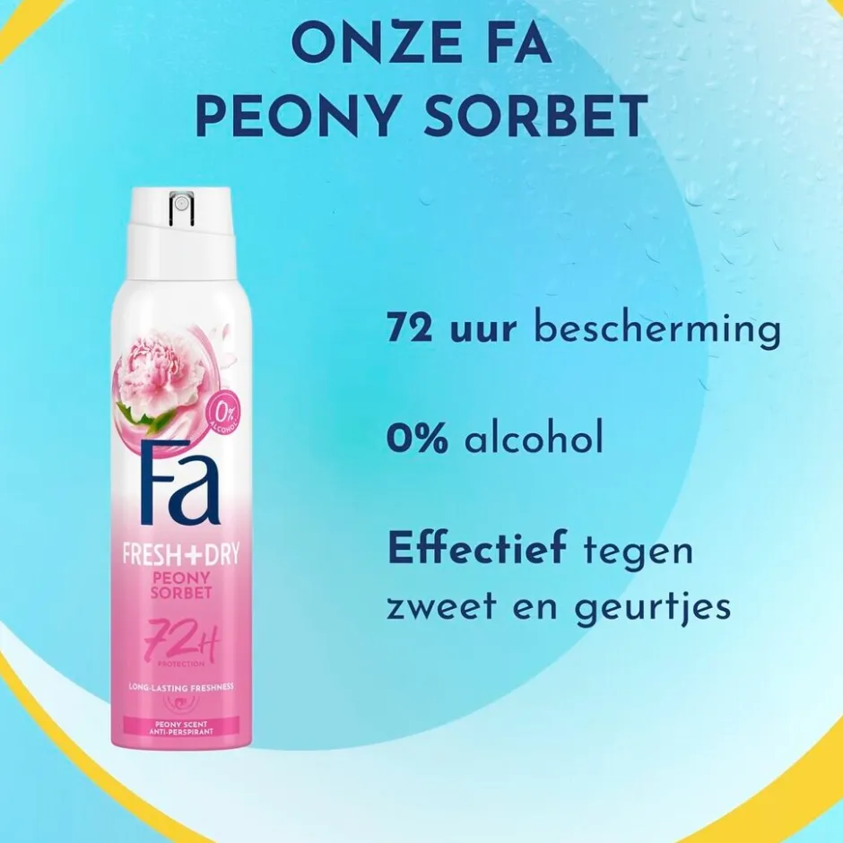 New Fa Peony Sorbet Antitranspirant Spray