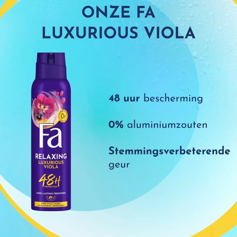 Online Fa Relaxing Luxurious Viola Deodorant Spray