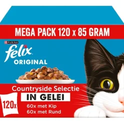 Hot Felix Original Countryside Selectie in Gelei Kattenvoer