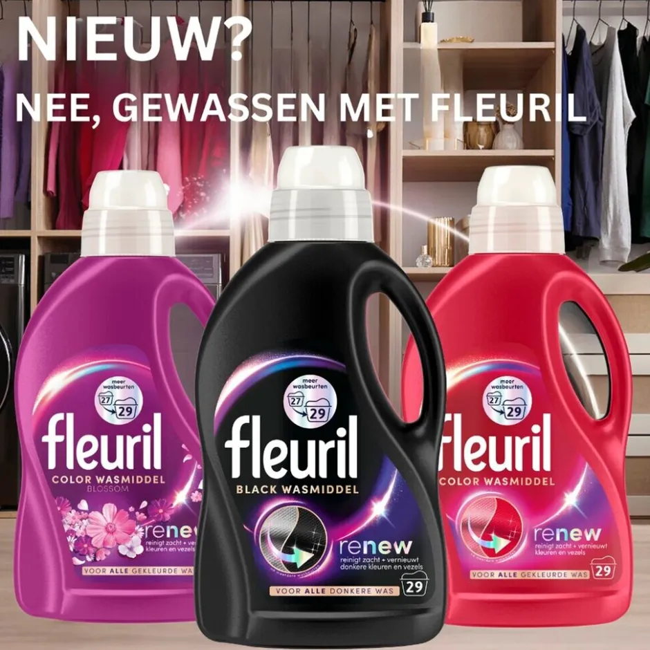 New Fleuril Renew Black Vloeibaar Wasmiddel