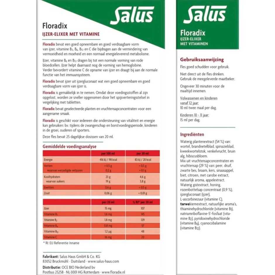 New Floradix IJzer-Elixer