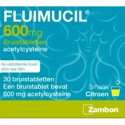 Fluimucil Acetylcysteïne 600mg Bruistabletten