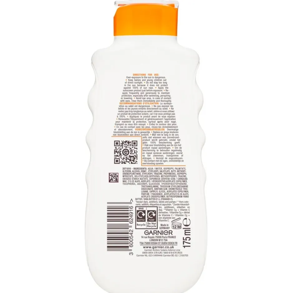 Sale Garnier Ambre Solaire Hydra 24H Protect SPF30 Zonnemelk