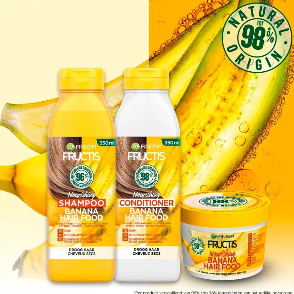 Clearance Fructis Garnier Nourishing Banana Hair Food Shampoo