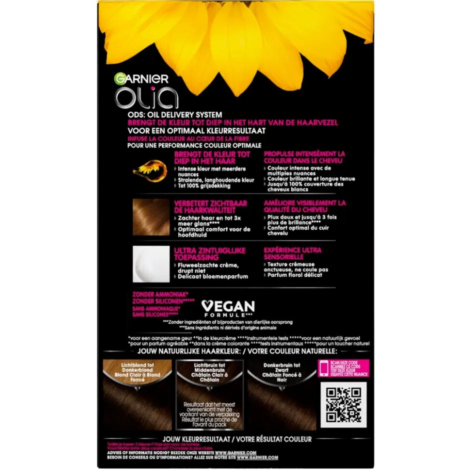 Hot Olia Garnier 4.0 Middenbruin Permanente Haarkleuring