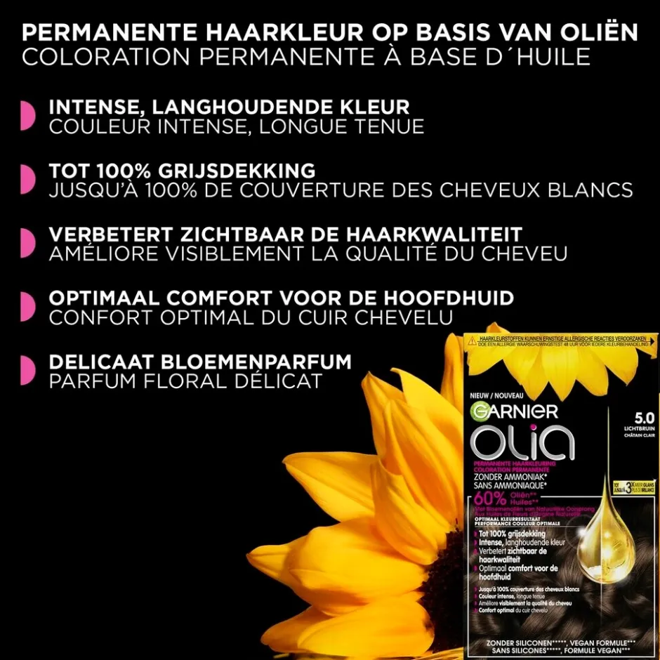 Outlet Olia Garnier 1.0 Zwart Permanente Haarkleuring