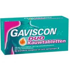 Best Gaviscon Duo Kauwtabletten