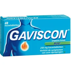 Best Gaviscon Munt Kauwtabletten
