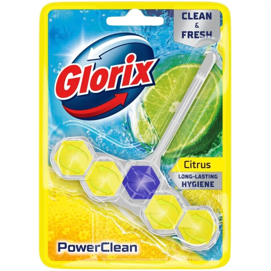 Outlet Glorix PowerClean Citrus Toiletblok