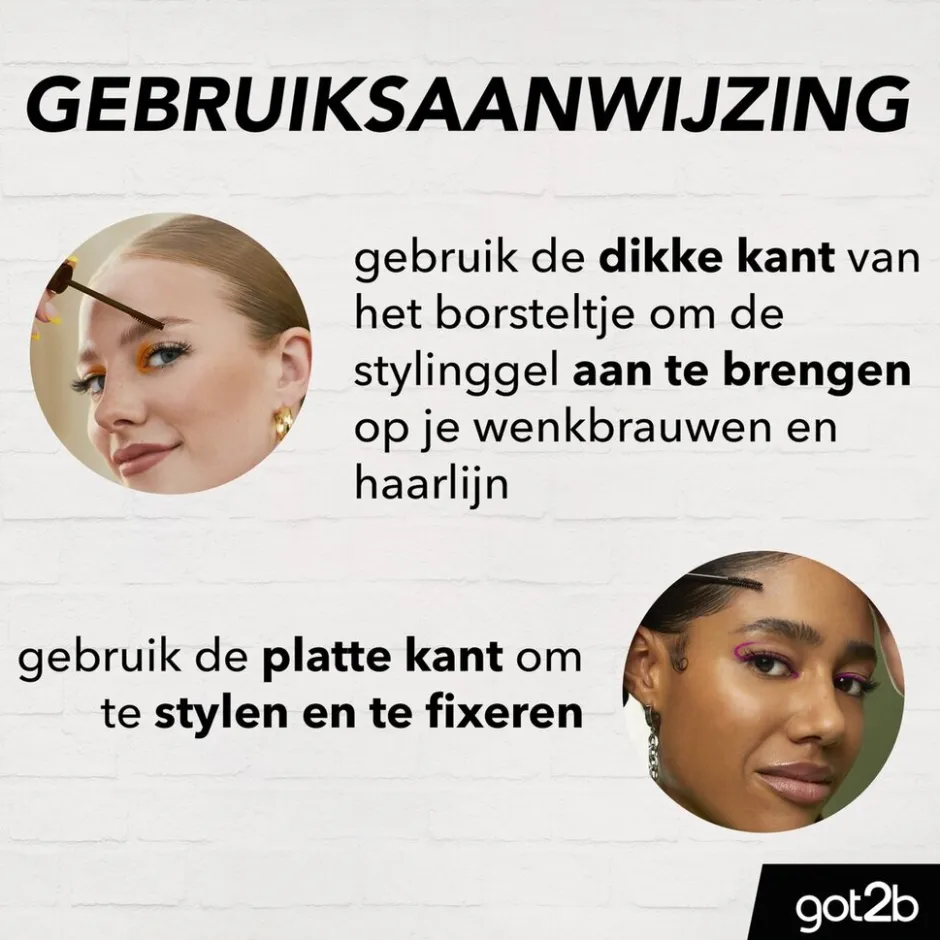 Online Got2B Tinted Glued Dark Blonde to Brown 4 Brows & Edges Gel