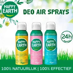 Sale Happy Earth 100% Natural Air Jasmine Ho Wood Deospray