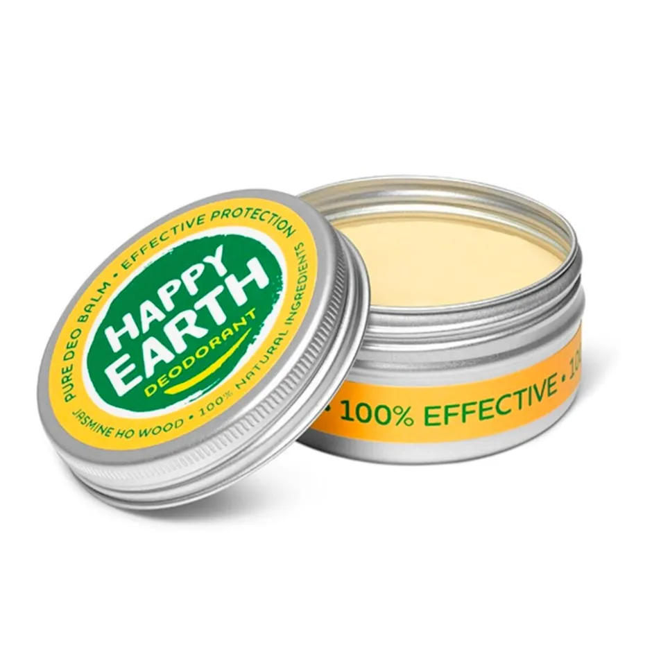Sale Happy Earth 100% Natural Jasmine Ho Wood Deodorant Balm