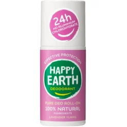 New Happy Earth 100% Natural Lavender Ylang Deodorant Roller