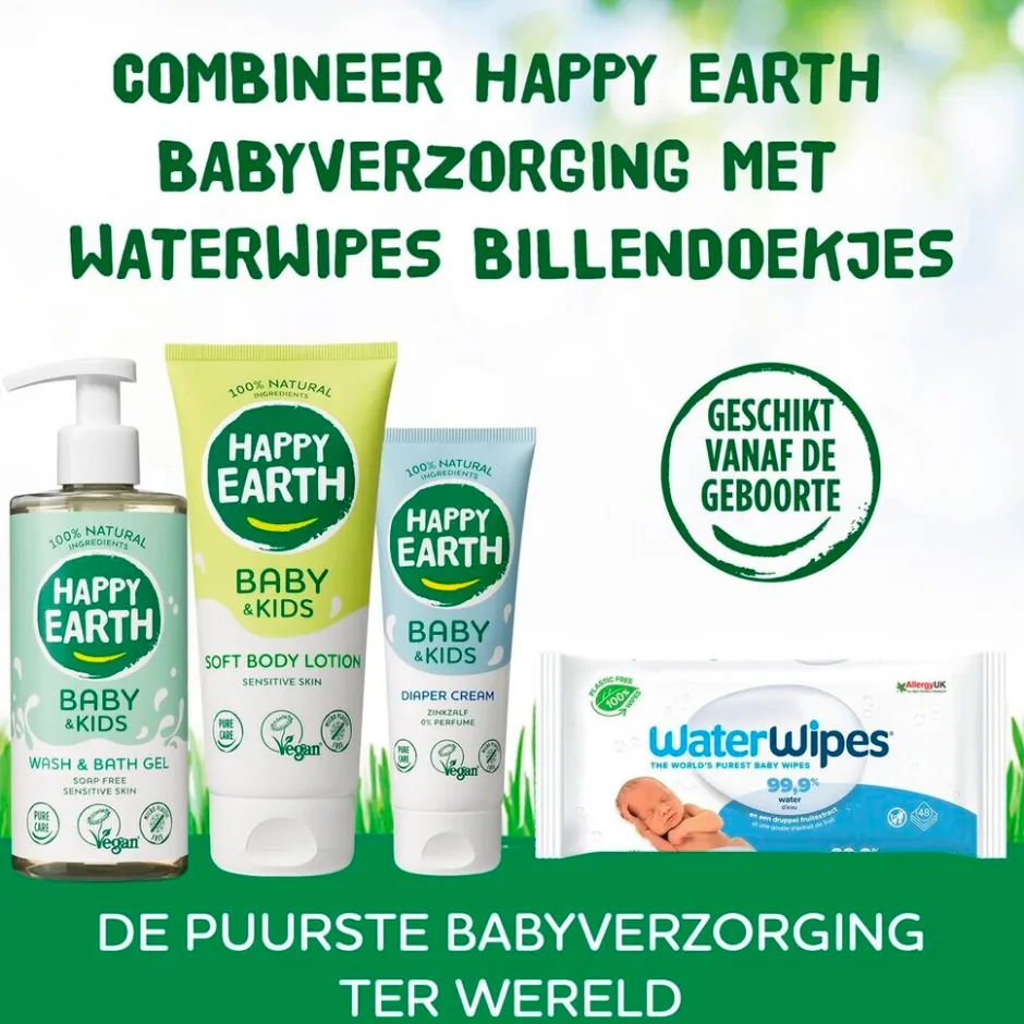 Outlet Happy Earth Baby & Kids 100% Natural Wash & Bath Gel
