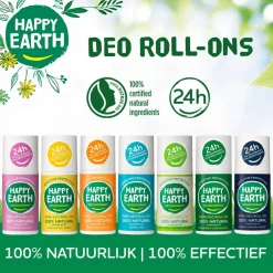Happy Earth Bergamot Cedarwood Deodorant Roller