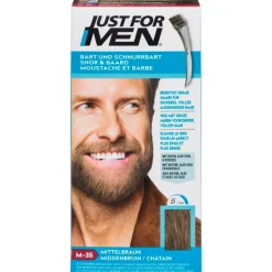 Outlet Just For Men Snor & Baard M-35 Middenbruin Haarkleuring