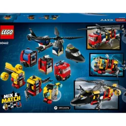 Sale LEGO City 60462 Helikopter, Brandweerauto en Onderzeeër Remix
