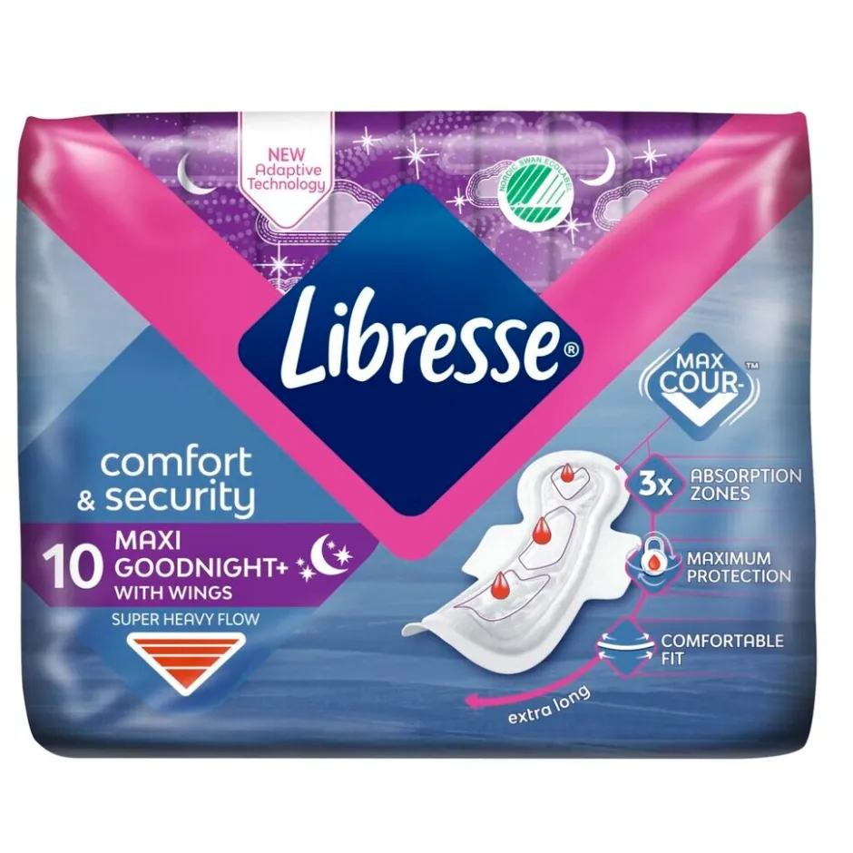 Sale Libresse Maxi Goodnight Wing Maandverband