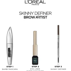 New L'Oreal L'Oréal Paris Brow Artist Skinny Definer 105 Brunette Ultradun Wenkbrauwpotlood