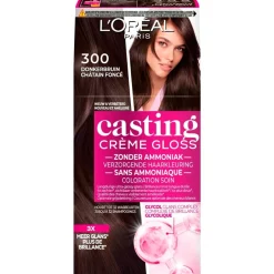 Clearance Casting L'Oréal Paris Crème Gloss 300 Donkerbruin Semi-Permanente Haarkleuring