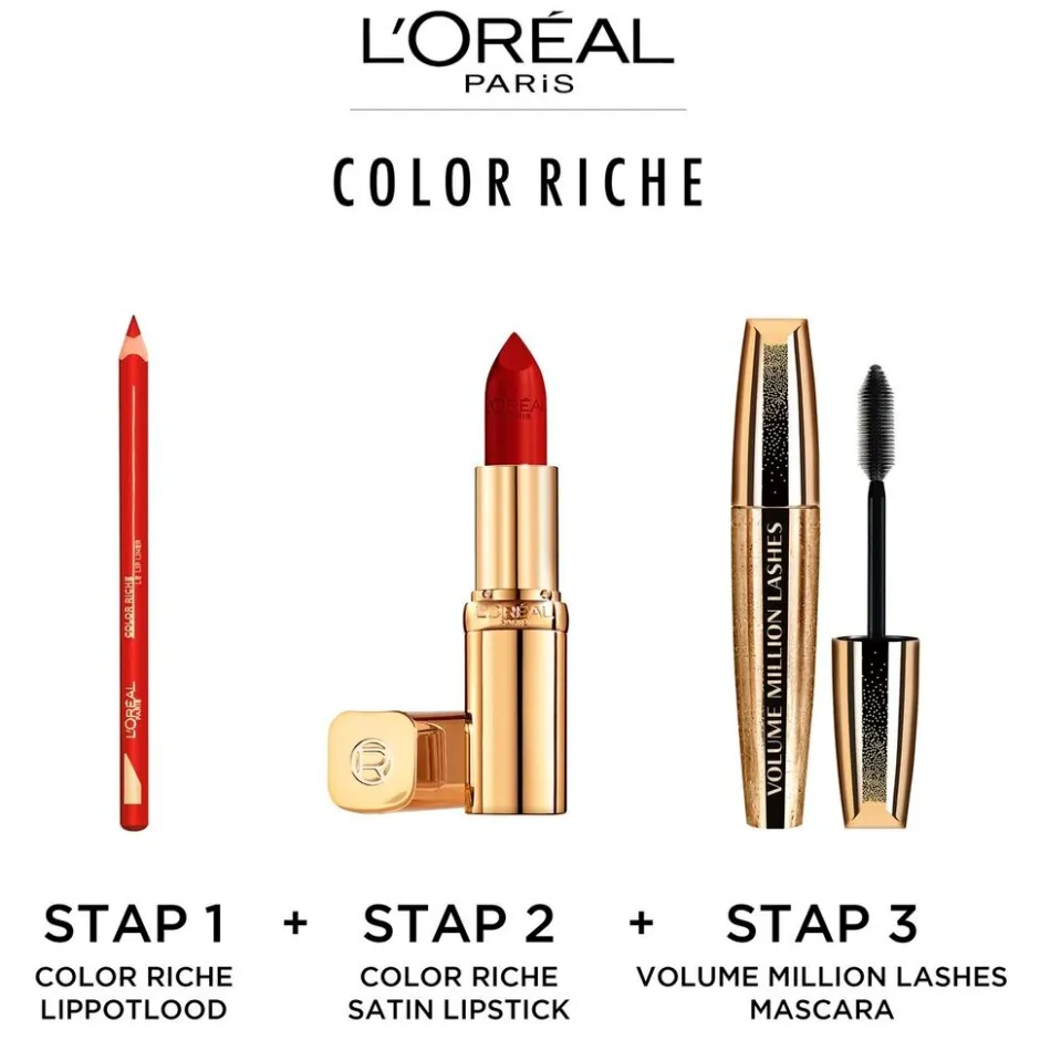 Clearance L'Oreal L'Oréal Paris Color Riche Nude Intense La Prune Satin Lippenstift