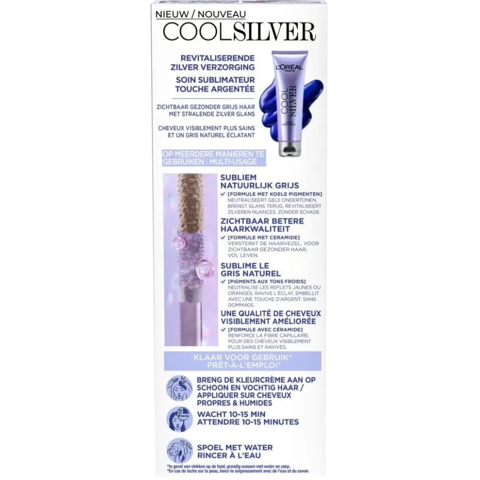 Hot Cool Silver L'Oréal Paris 3 Absoluut Zilver Revitaliserende Zilver Verzorging