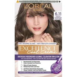 Excellence L'Oréal Paris Cool Crème 6.11 Ultra As Donkerblond Permanente Haarkleuring