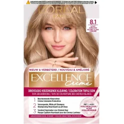 Clearance Excellence L'Oréal Paris Crème 8.1 Licht Asblond Permanente Haarverf