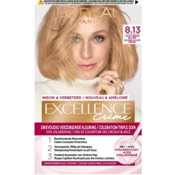 Outlet Excellence L'Oréal Paris Crème 8.13 Licht Beige Blond Permanente Haarkleuring