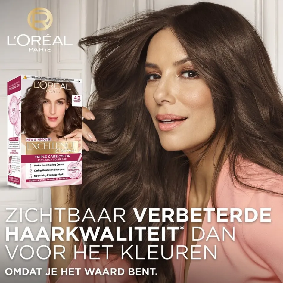 Best Excellence L'Oréal Paris Crème 3 Donkerbruin Permanente Haarverf