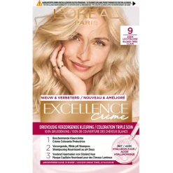 Excellence L'Oréal Paris Crème 9 Zeer Lichtblond Permanente Haarverf