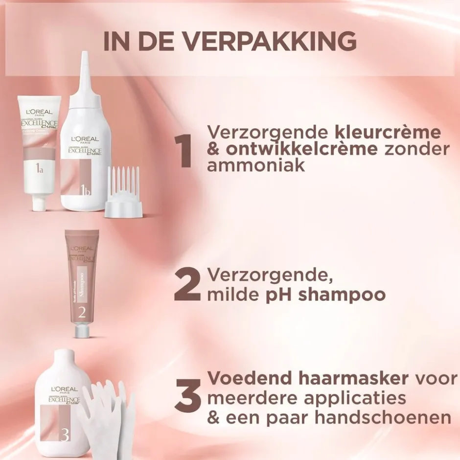 Excellence L'Oréal Paris Universal 6U Nudes Donkerblond Permanente Haarverf