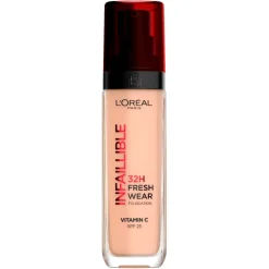 Clearance L'Oreal L'Oréal Paris Infaillible 145 Beige Rose SPF25 32H Fresh Wear Foundation