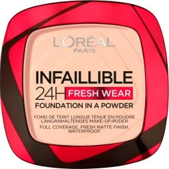 Best L'Oreal L'Oréal Paris Infaillible 24H Fresh Wear 180 Rose Sand Foundation in a Powder