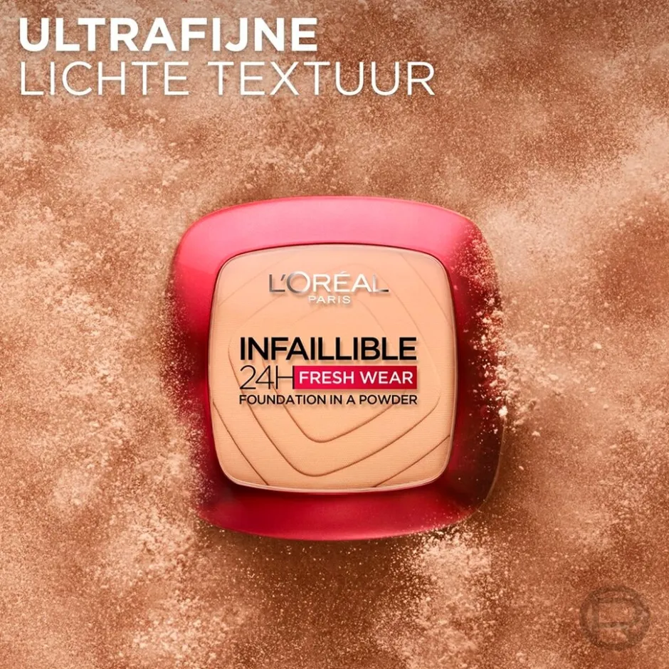 Best L'Oreal L'Oréal Paris Infaillible 24H Fresh Wear 180 Rose Sand Foundation in a Powder