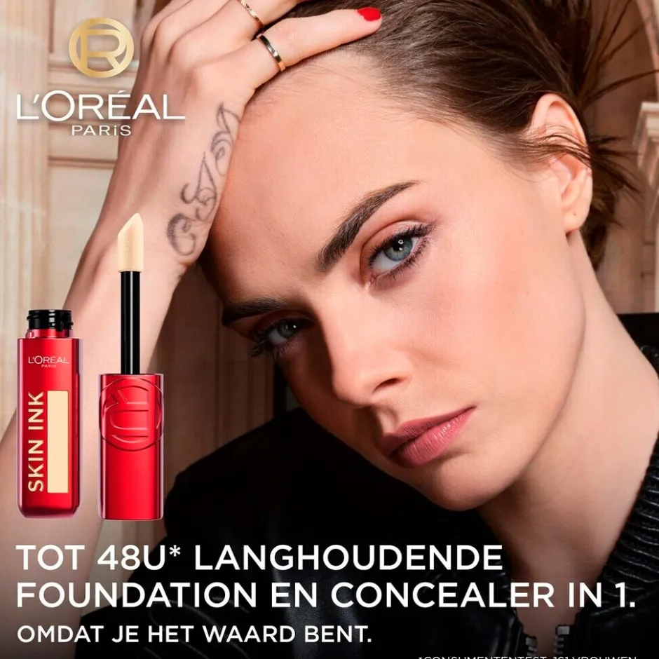 Clearance L'Oreal L'Oréal Paris Infaillible Skin Ink 140 2-in-1 Foundation & Concealer