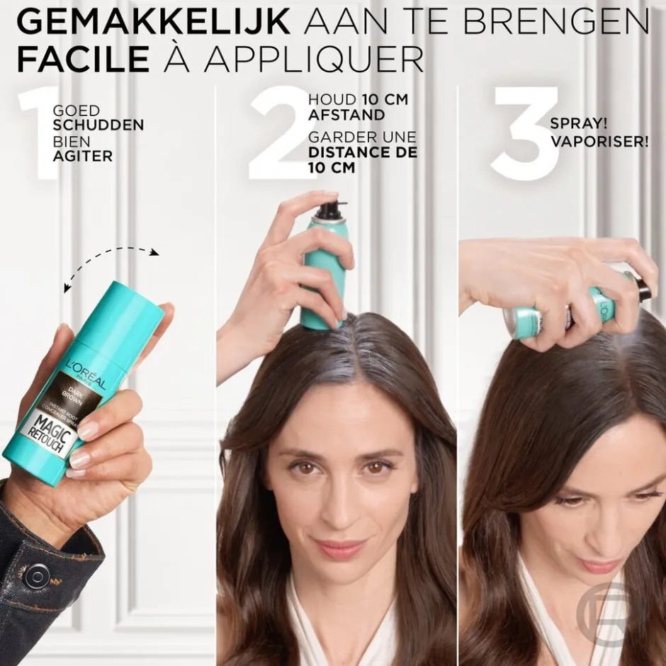 New Magic Retouch L'Oréal Paris Donkerbruin Camouflerende Uitgroeispray