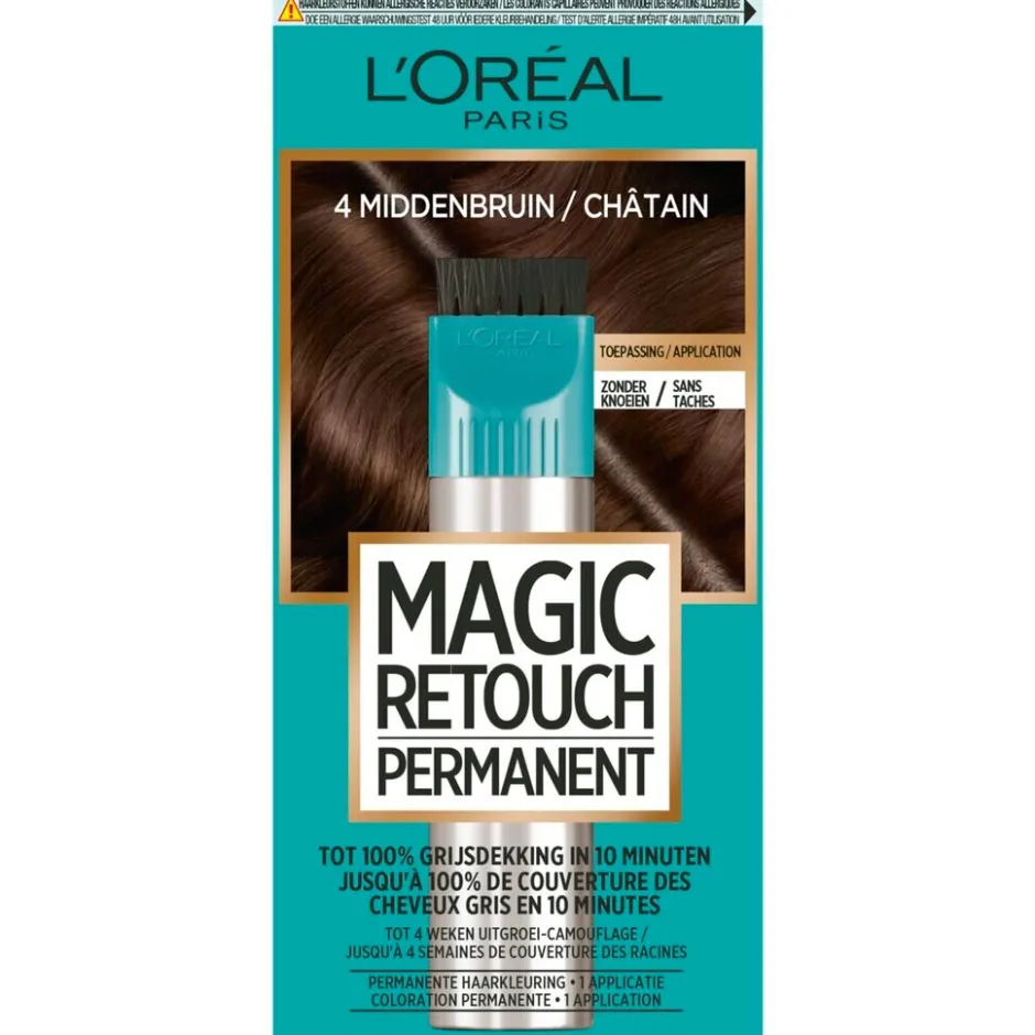 Sale Magic Retouch L'Oréal Paris 4 Middenbruin Permanente Haarkleuring