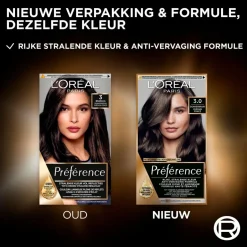 Discount Preference L'Oréal Paris Préférence 3 Donkerbruin Permanente Haarkleuring