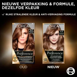 Online Preference L'Oréal Paris Préférence 6 Donkerblond Permanente Haarkleuring