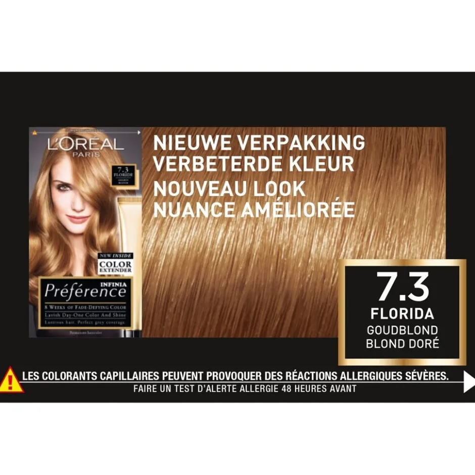 Clearance Preference L'Oréal Paris Préférence 7.3 Goud Middenblond Haarkleuring